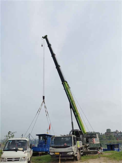 兰山区桥梁建设吊装案例